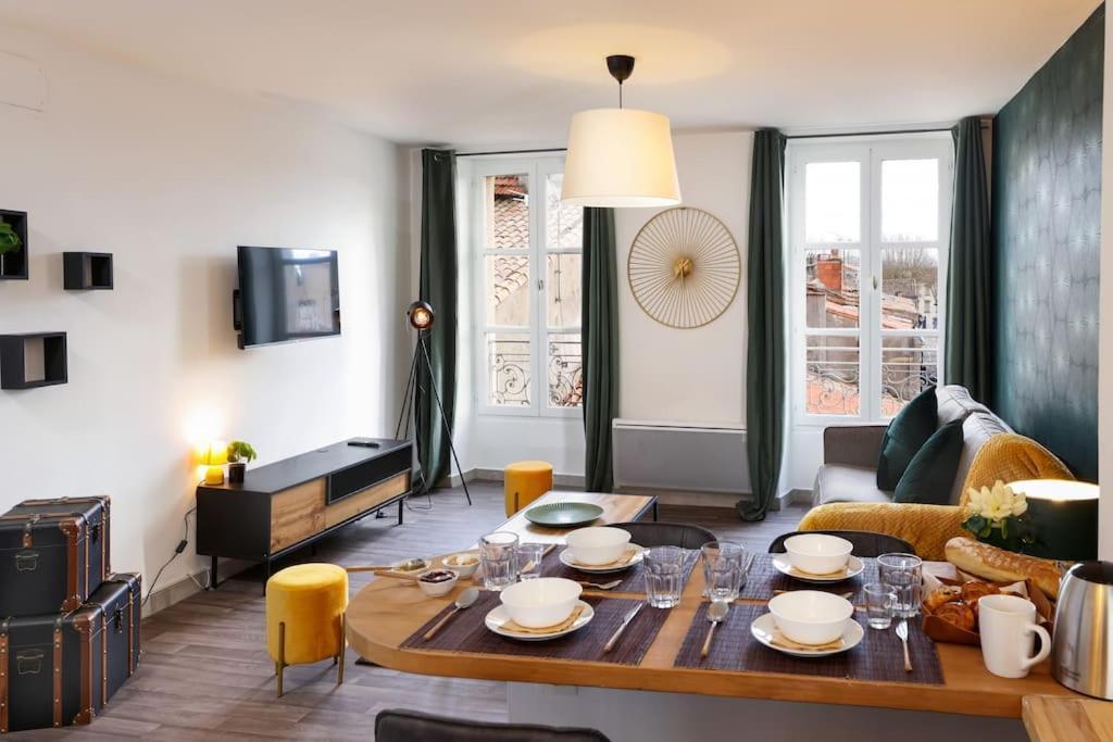 N3 Des Etudes Duplex Hypercentre Wifi Conciergeriedamecarcas Lägenhet Carcassonne Exteriör bild